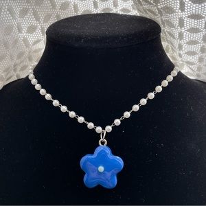 Handmade Beaded Flower Necklace